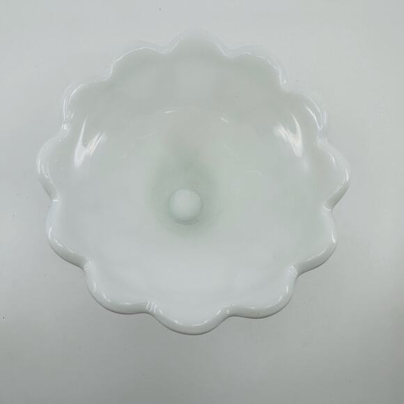 Westmoreland Paneled Grape Milk Glass 5" Epergne Base Piece Code - EPEB5 Antique - Picture 6 of 9